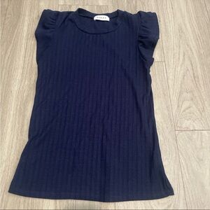 Gilli Midnight Blue Knit Top